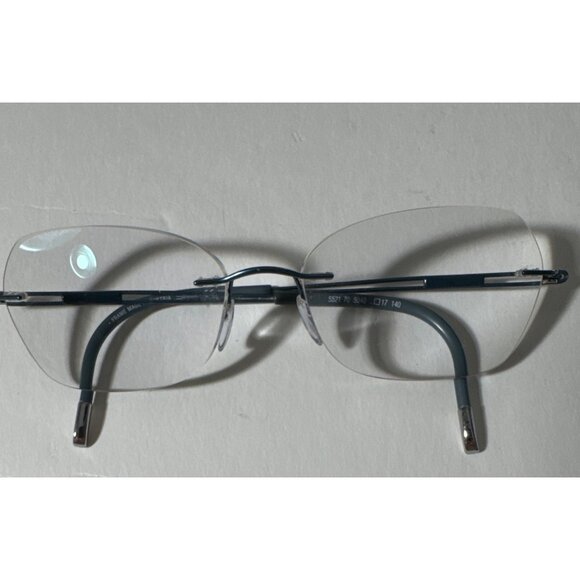 Silhouette Titan 5040 Rimless Titanium Eyeglass FRAMES ONLY Blue 5521 70 17 140 - Picture 10 of 13